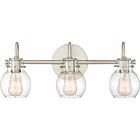 Andrews 3-Light Bathroom Vanity Light in Antique Nickel