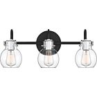 Quoizel Three Light Bath Fixture Andrews in Earth Black