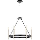 Quoizel Six Light Chandelier Anthem in Mystic Black