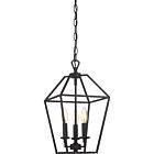 Quoizel Three Light Foyer Pendant Aviary in Palladian Bronze