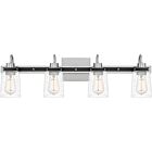 Axel 4-Light Bathroom Vanity Light in Brushed Nickel