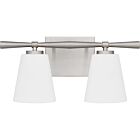 Quoizel Two Light Bath Brindley in Brushed Nickel