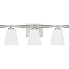 Quoizel Three Light Bath Brindley in Brushed Nickel