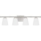 Quoizel Four Light Bath Brindley in Brushed Nickel