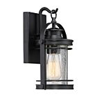 Quoizel One Light Outdoor Wall Lantern Booker in Mystic Black