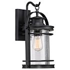 Quoizel One Light Outdoor Wall Lantern Booker in Mystic Black