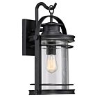 Quoizel One Light Outdoor Wall Lantern Booker in Mystic Black