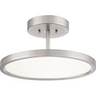 Quoizel LED Semi Flush Mount Beltway in Brushed Nickel