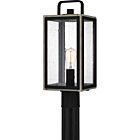 Quoizel One Light Outdoor Post Mount Bramshaw in Matte Black