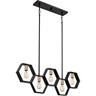 Quoizel Five Light Island Chandelier Bismarck in Earth Black