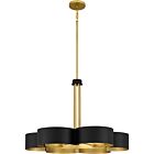 Quoizel Six Light Chandelier Balsam in Matte Black