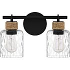 Quoizel Two Light Bath Baltic in Matte Black