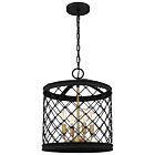 Calais 4-Light Pendant in Earth Black