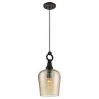 Quoizel One Light Mini Pendant Kendrick in Western Bronze