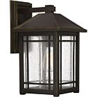 Quoizel One Light Outdoor Wall Lantern Cedar Point in Palladian Bronze