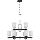 Conrad 9-Light Chandelier in Brushed Nickel