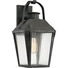 Quoizel One Light Outdoor Wall Lantern Carriage in Mottled Black