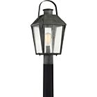 Carriage 1-Light Outdoor Post Mount in Mottled Black