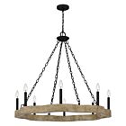 Croix 8-Light Chandelier in Matte Black