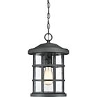 Quoizel One Light Outdoor Hanging Lantern Crusade in Earth Black