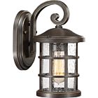 Quoizel One Light Outdoor Wall Lantern Crusade in Palladian Bronze