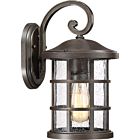 Quoizel One Light Outdoor Wall Lantern Crusade in Palladian Bronze