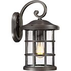 Quoizel One Light Outdoor Wall Lantern Crusade in Palladian Bronze