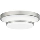 Quoizel LED Flush Mount Cromwell in Brushed Nickel