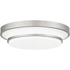 Quoizel LED Flush Mount Cromwell in Brushed Nickel