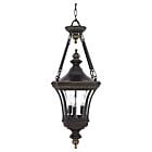 Quoizel Three Light Outdoor Hanging Lantern Devon in Imperial Bronze