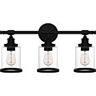 Dixie 3-Light Bathroom Vanity Light in Matte Black