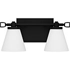 Daniels LED Bathroom Vanity Light in Matte Black