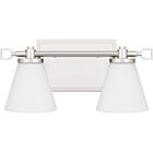 Daniels LED Bathroom Vanity Light in Polished Nickel