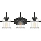 Quoizel Three Light Bath Fixture Danbury in Earth Black