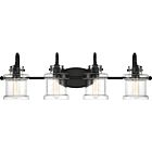 Quoizel Four Light Bath Fixture Danbury in Earth Black