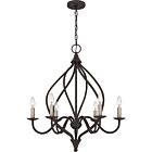 Quoizel Six Light Chandelier Dupont in Old Bronze