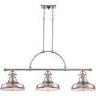 Quoizel Three Light Island Chandelier Emery in Brushed Nickel