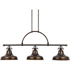 Quoizel Three Light Island Chandelier Emery in Palladian Bronze