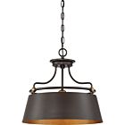 Quoizel Three Light Pendant Fairview in Western Bronze