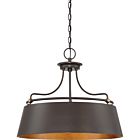 Quoizel Four Light Pendant Fairview in Western Bronze