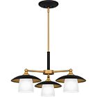 Fayette 3-Light Chandelier in Earth Black