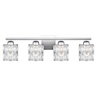 Quoizel Four Light Bath Gibson in Polished Chrome