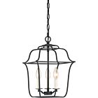 Quoizel Three Light Foyer Pendant Gallery in Royal Ebony