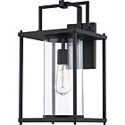 Garrett 1-Light Outdoor Lantern in Matte Black