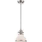 Quoizel One Light Mini Pendant Grant in Brushed Nickel