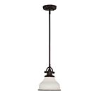 Quoizel One Light Mini Pendant Grant in Palladian Bronze