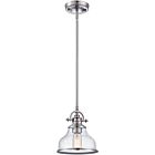 Quoizel One Light Mini Pendant Grant in Brushed Nickel