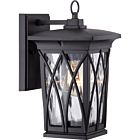 Quoizel One Light Outdoor Wall Lantern Grover in Mystic Black