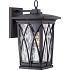 Quoizel One Light Outdoor Wall Lantern Grover in Mystic Black