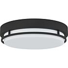 Quoizel LED Flush Mount Hale in Earth Black